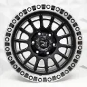 RIN 16X8 6-139.7 R1 SPORT DX022 MATT BLACK MACHINE LINE ET0 CB110.1