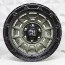 "RIN 16X8 6-139.7 R1 SPORT RGW8878 MATTE GREEN + BLACK LIP POLISH ET0 CB110" 