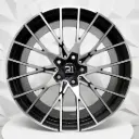 RIN 19X8.5 5-120 R1 SPORT 9374F BLACK MACHINED FACE ET35 CB72.6