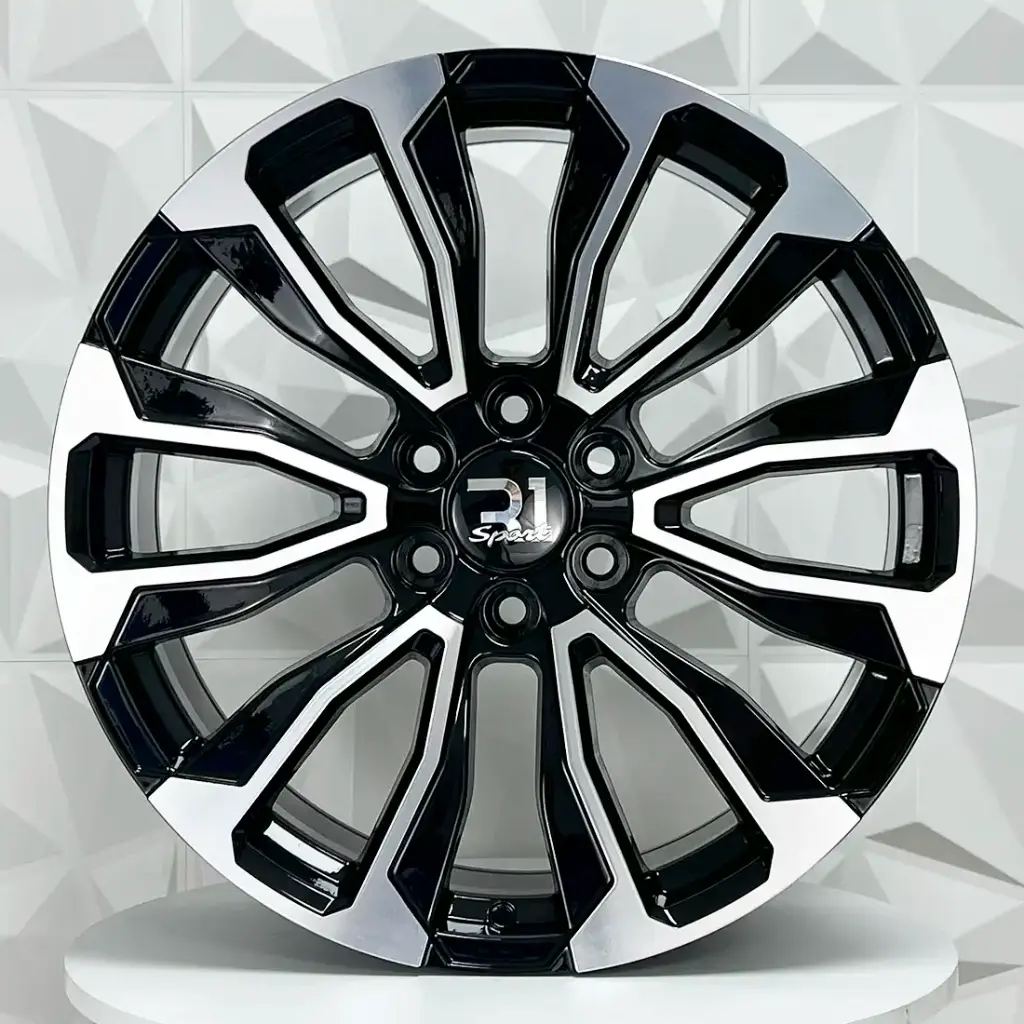 RIN 22X9 6-139.7 R1 SPORT G22 MACHINE BLACK ET28 CB78.1