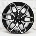 RIN 15X8 6-139.7 R1 SPORT QC2043 BLACK MACHINE FACE ET-10 CB106.1