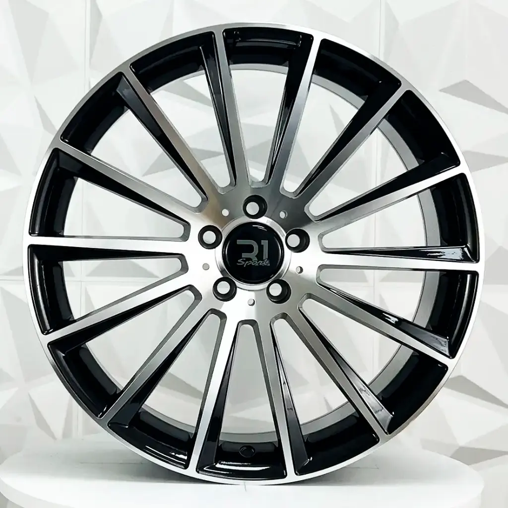 RIN 20X9.5 5-112 R1 SPORT M073 BLACK MACHINE FACE ET38 CB66.6